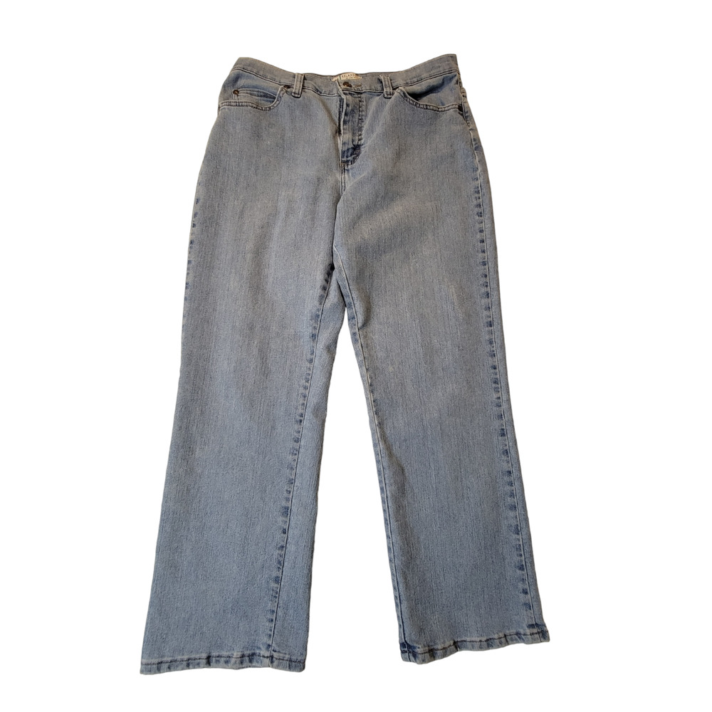 Lee Womens 12S Relaxed At The Waist‎ Straight Leg Jeans Denim Lightwash Pant